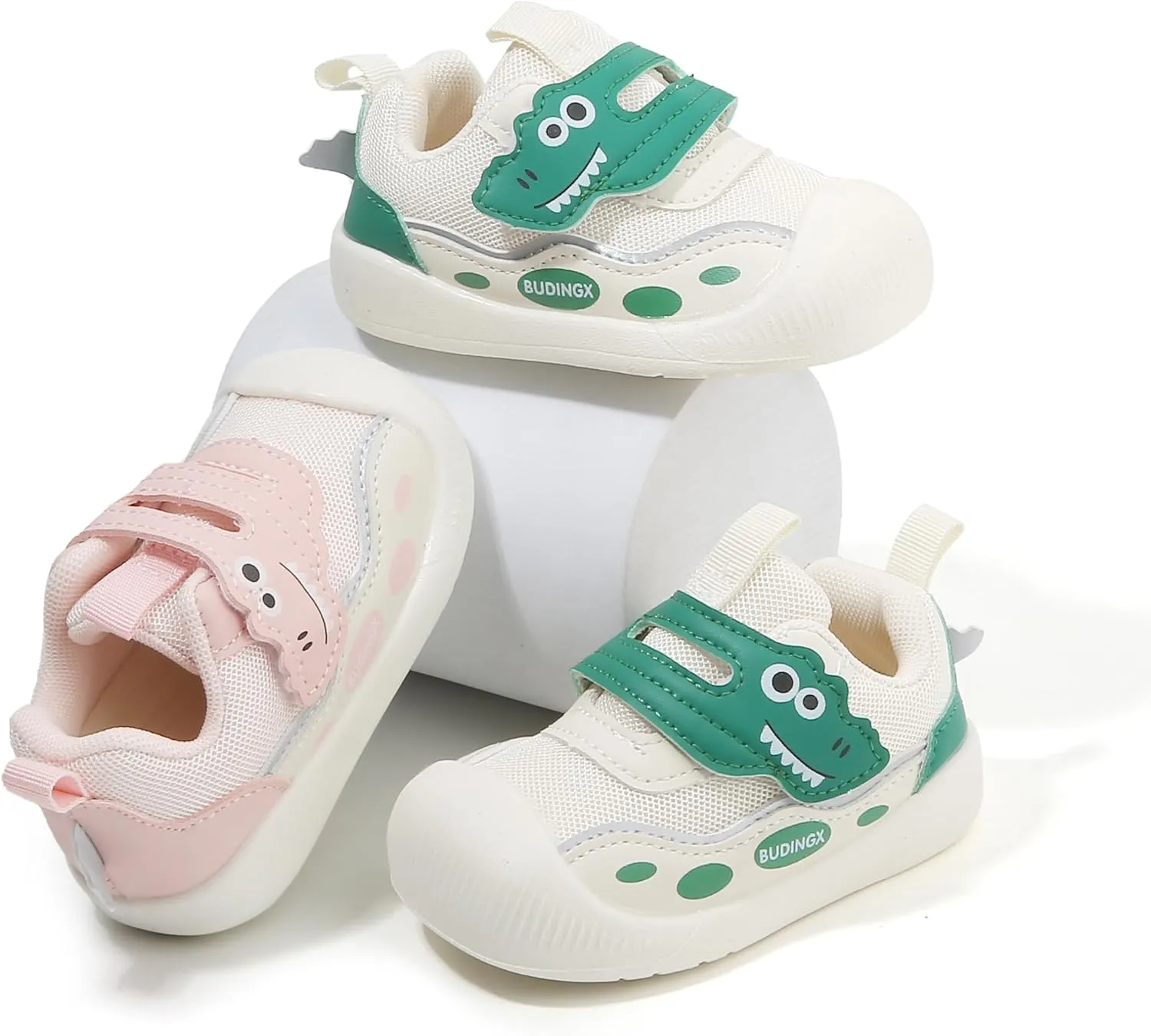 LONSOEN Toddler Boys Girls Sneakers Kids Lightweight Casual Walking Tennis Shoes