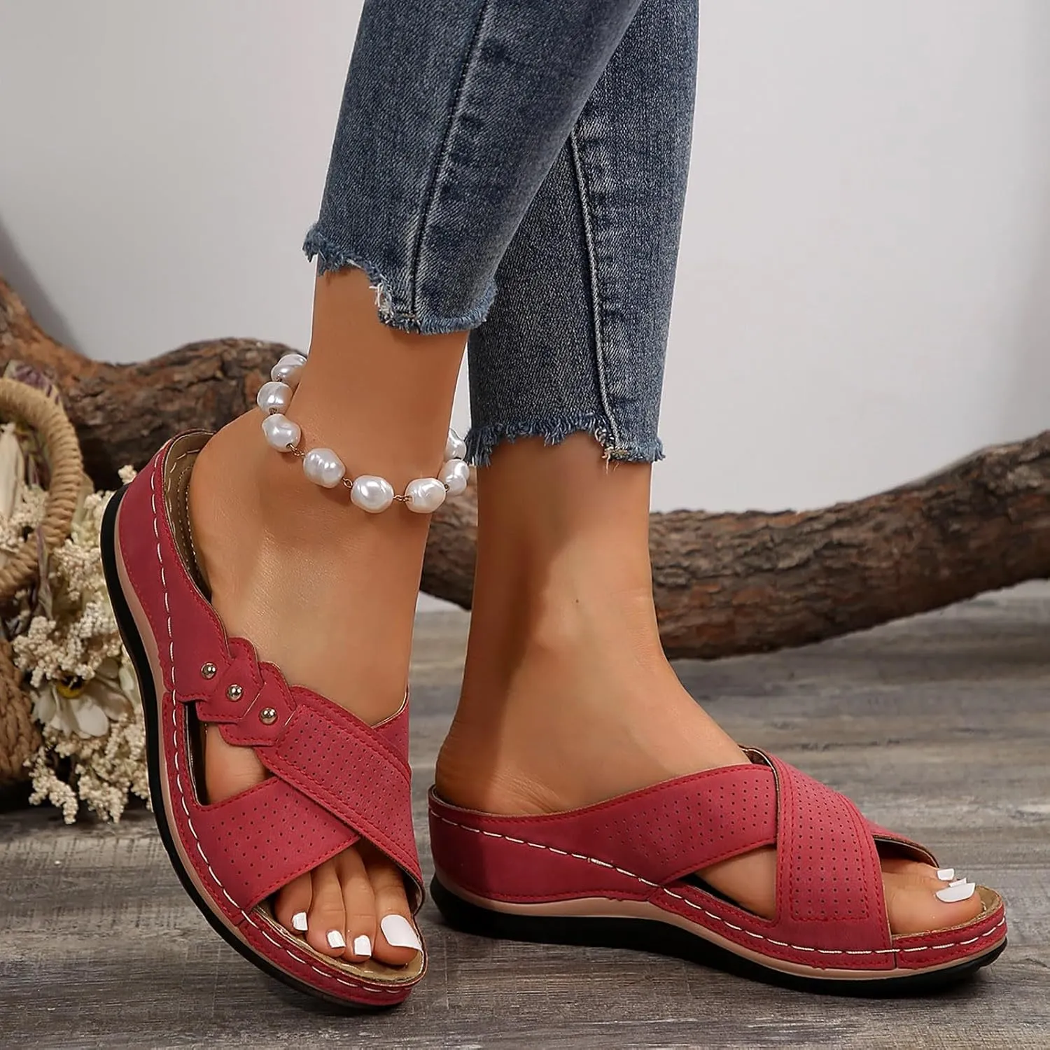 Low Wedge Sandals for Women Wedge Sandals for Women Beach Summer Shoes for Womens 2025 Womens Sandal Comfortable