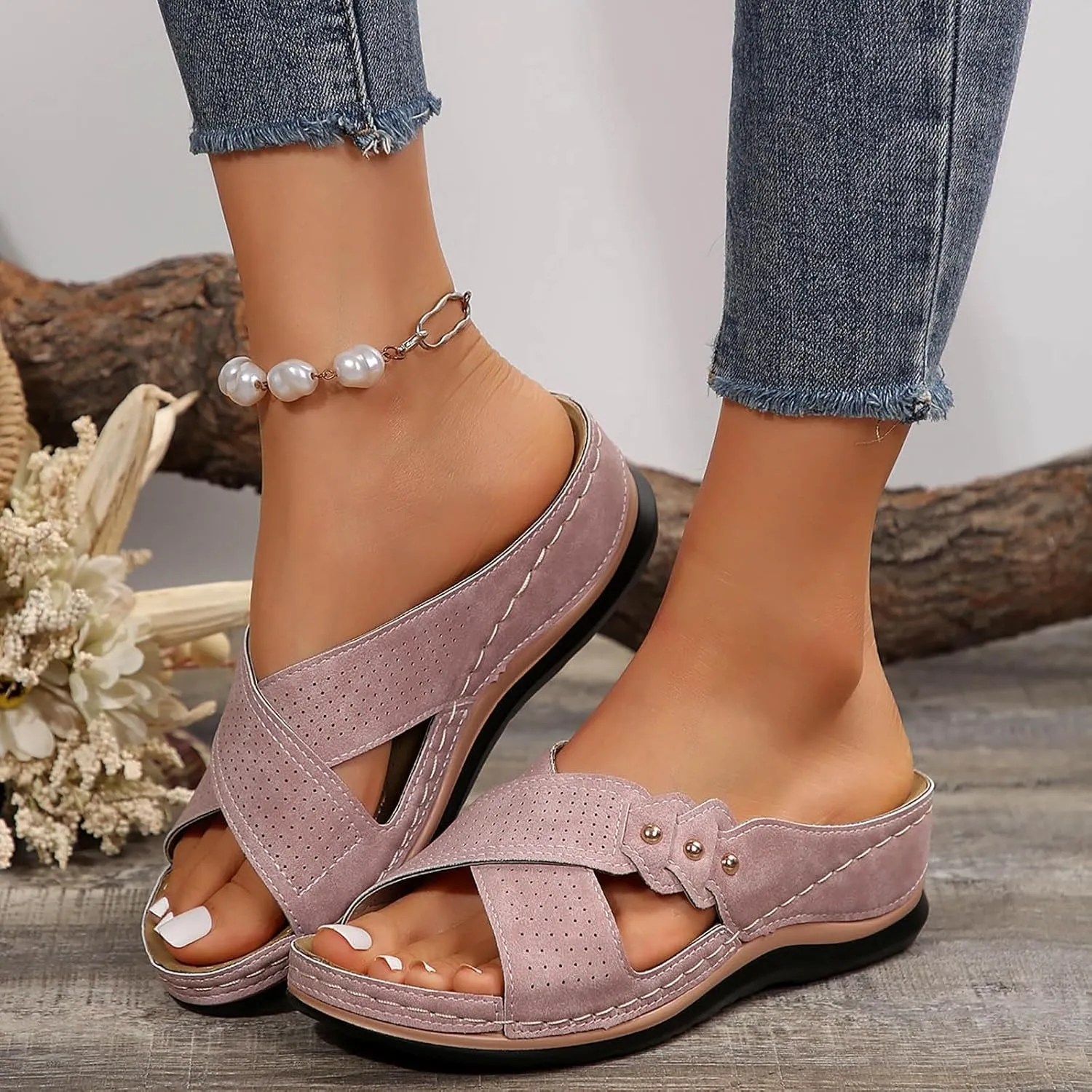 Low Wedge Sandals for Women Wedge Sandals for Women Beach Summer Shoes for Womens 2025 Womens Sandal Comfortable