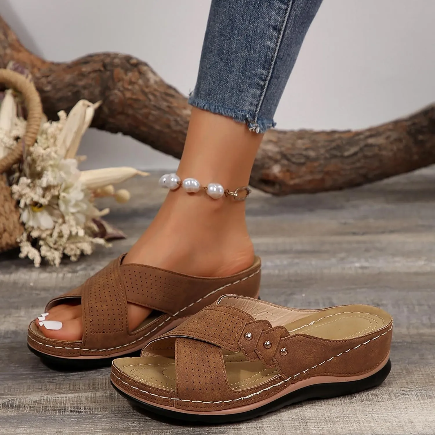 Low Wedge Sandals for Women Wedge Sandals for Women Beach Summer Shoes for Womens 2025 Womens Sandal Comfortable