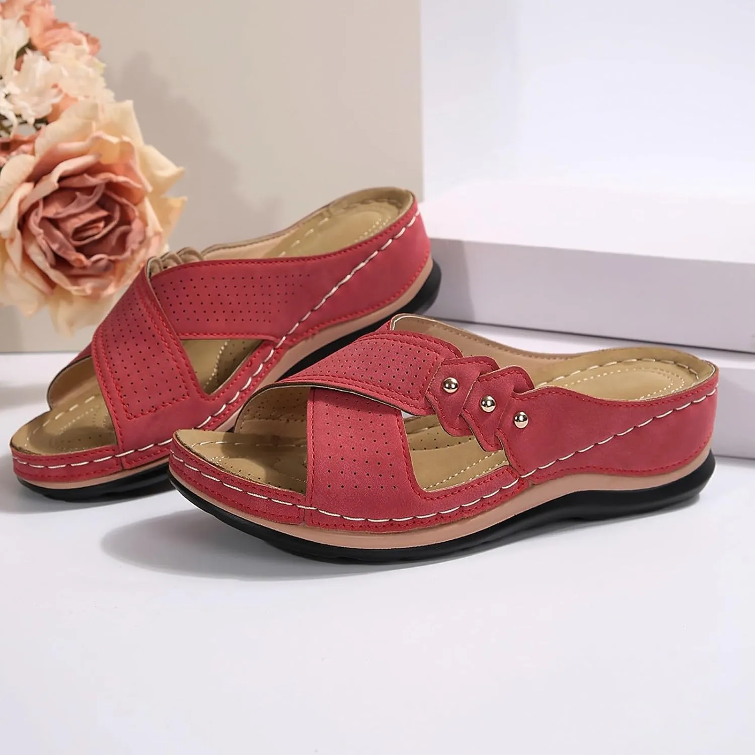 Low Wedge Sandals for Women Wedge Sandals for Women Beach Summer Shoes for Womens 2025 Womens Sandal Comfortable