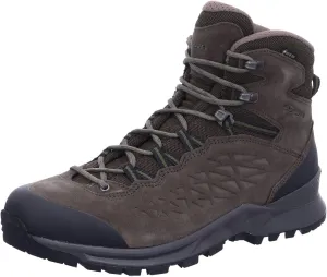 LOWA Mens Explorer II GTX Mid Suede Textile Slate Olive Boots 8 US
