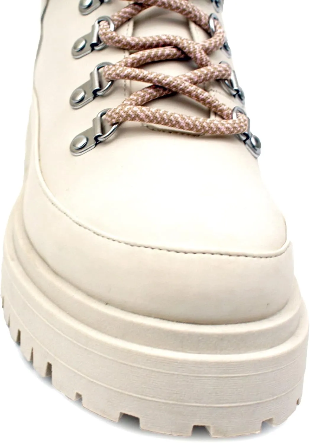 Luckers Womens Lace Up Platform Lug Sole Combat Boots