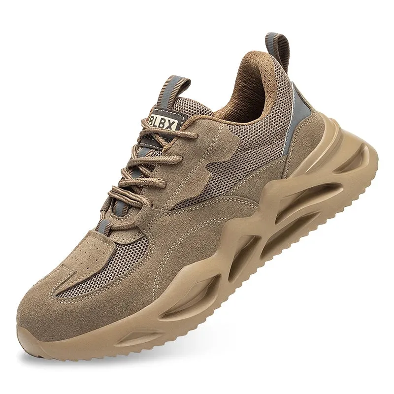 Man Insulation Blocking Current Work Safety Shoes Lightweight Anti-smash Sneakers - MS50290