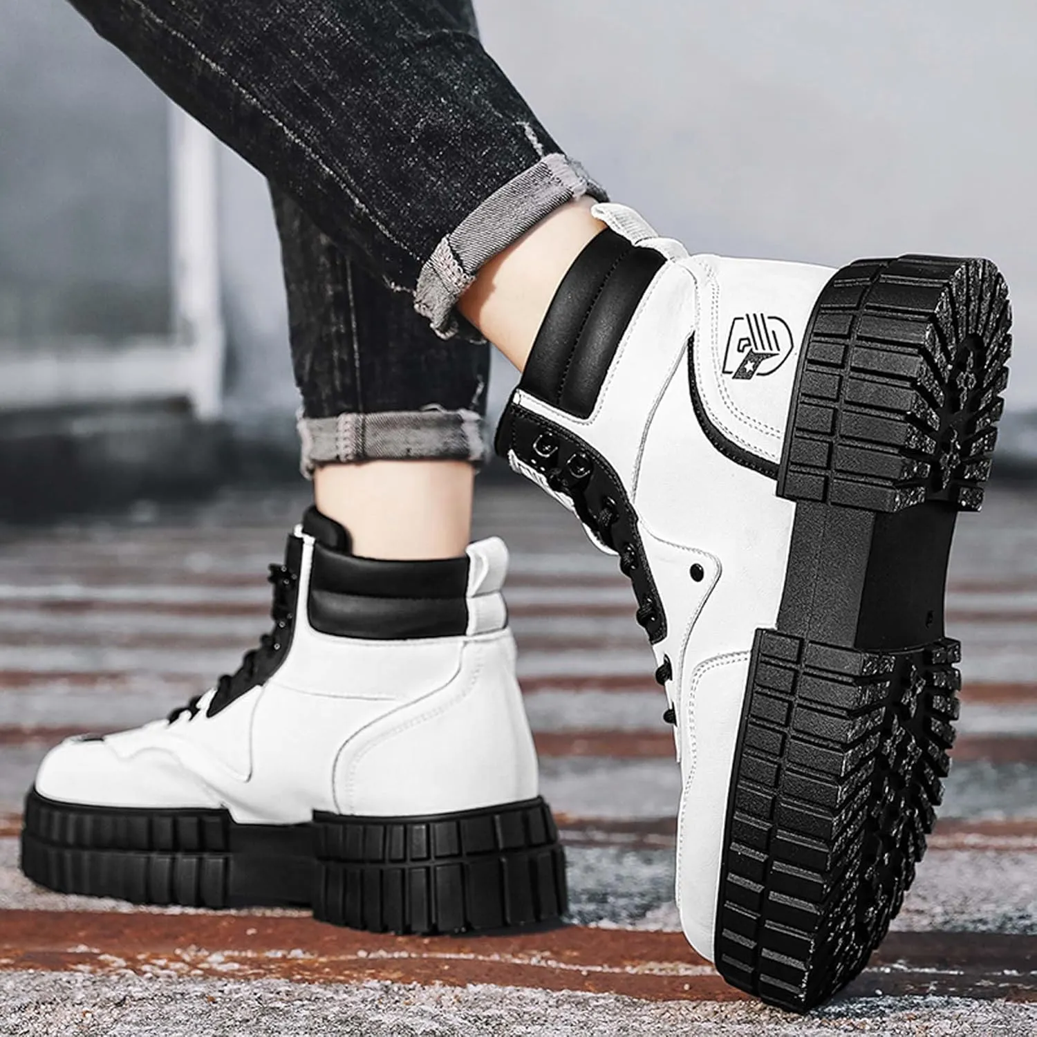 Men's and Women's Snow Boots Insulated Fur Liner Winter Warm Hiking Shoes Walking Sneaker
