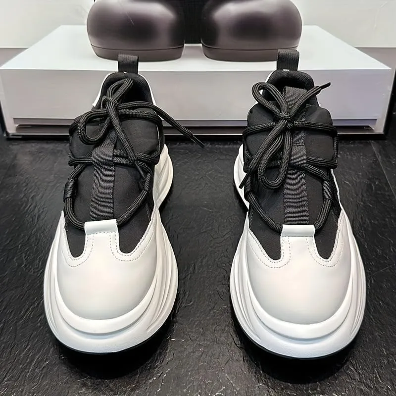 Men's Casual Sneakers - Breathable Fabric Upper, All-Season Outdoor Walking Shoes with Round Toe & Lace-Up Closure