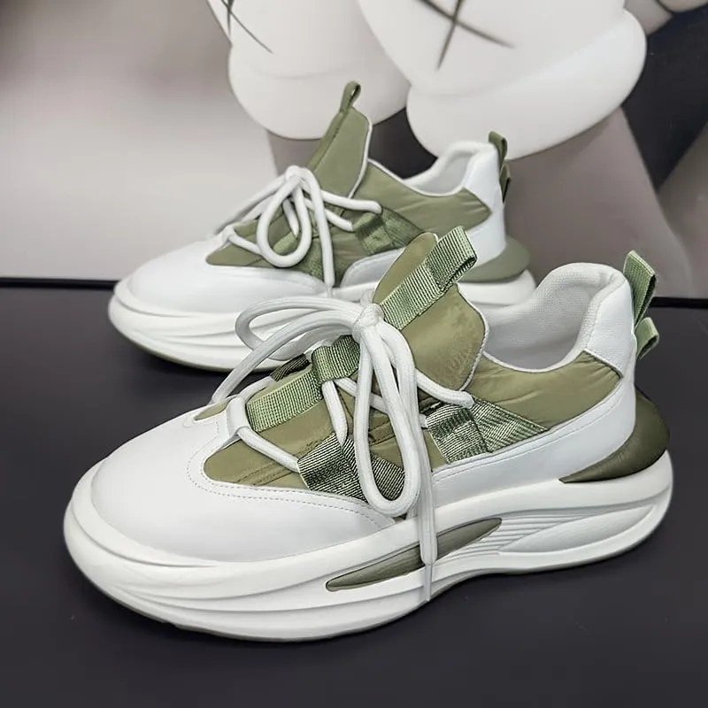 Men's Casual Sneakers - Breathable Fabric Upper, All-Season Outdoor Walking Shoes with Round Toe & Lace-Up Closure