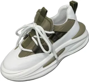Men's Casual Sneakers - Breathable Fabric Upper, All-Season Outdoor Walking Shoes with Round Toe & Lace-Up Closure