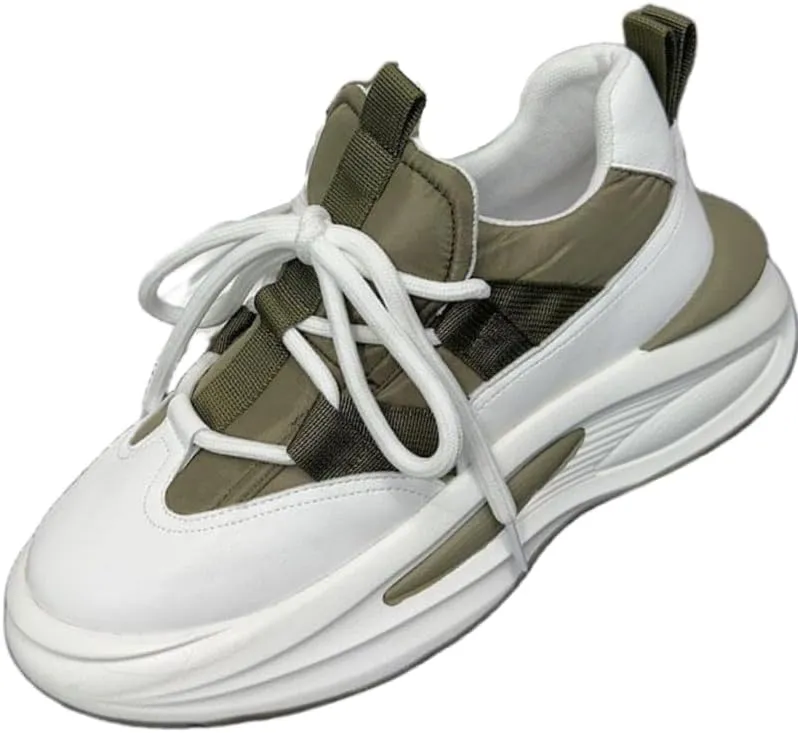 Men's Casual Sneakers - Breathable Fabric Upper, All-Season Outdoor Walking Shoes with Round Toe & Lace-Up Closure
