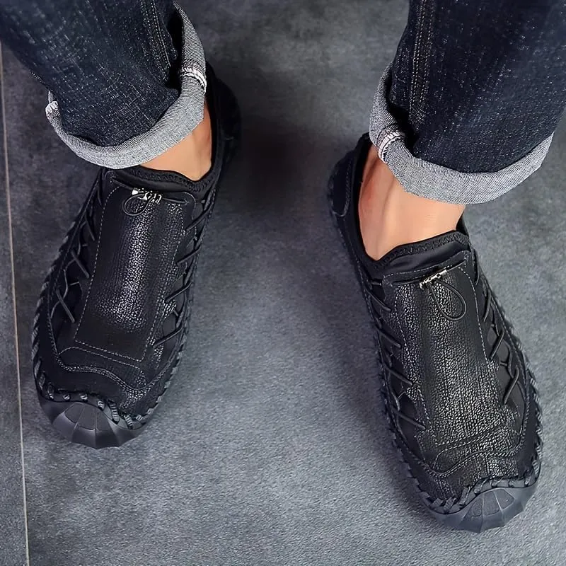 Men's Casual Sneakers, Comfy Wear-Resistant Slip On Shoes for Outdoor Walking Running, Spring Summer Autumn