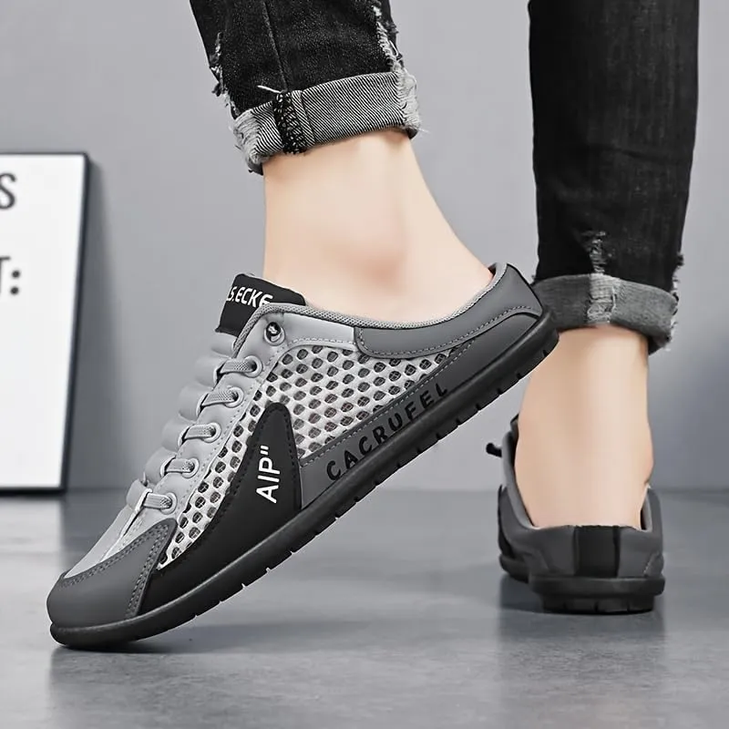 Men's Fashion Sneakers Slip-Resistant Versatile for Outdoor Activities, Breathable Fabric with EVA Insole