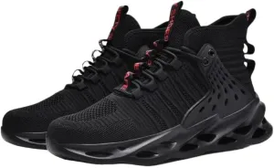 Men's high-top lace-up Sports Shoes - Durable and Breathable Fabric, Lightweight Sole, All-Season Suitable for Both Casual and Formal wear, Comfortable Daily Shoes, Reinforced Shoe Design