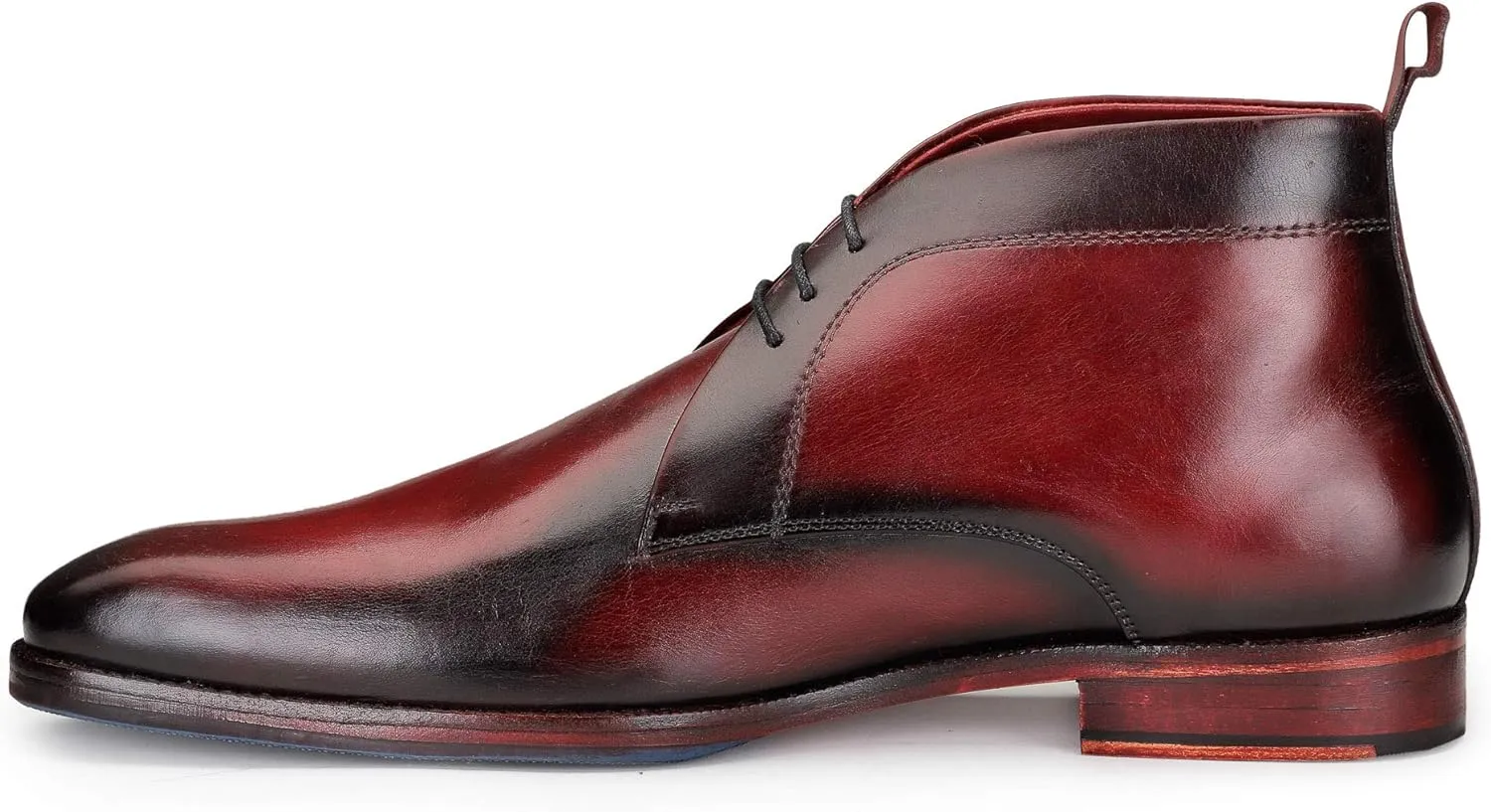 Men??s Modern Classic Calfskin Leather Chukka Boots