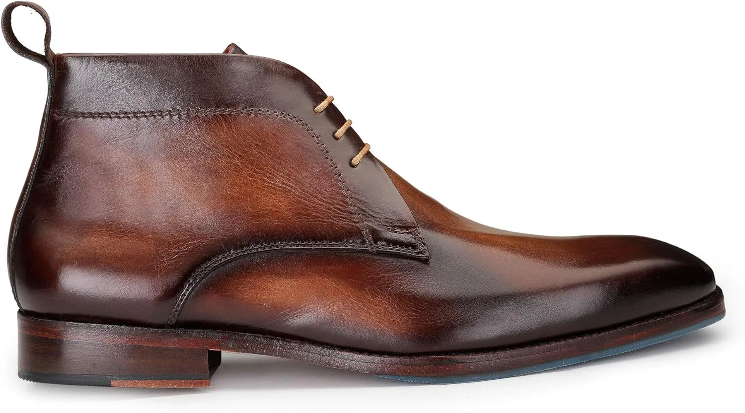 Men??s Modern Classic Calfskin Leather Chukka Boots
