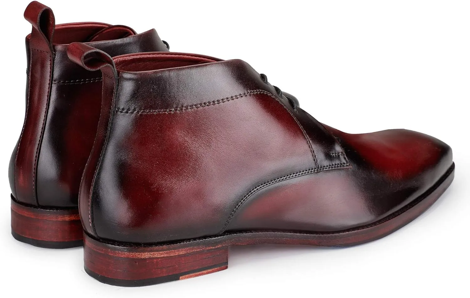 Men??s Modern Classic Calfskin Leather Chukka Boots