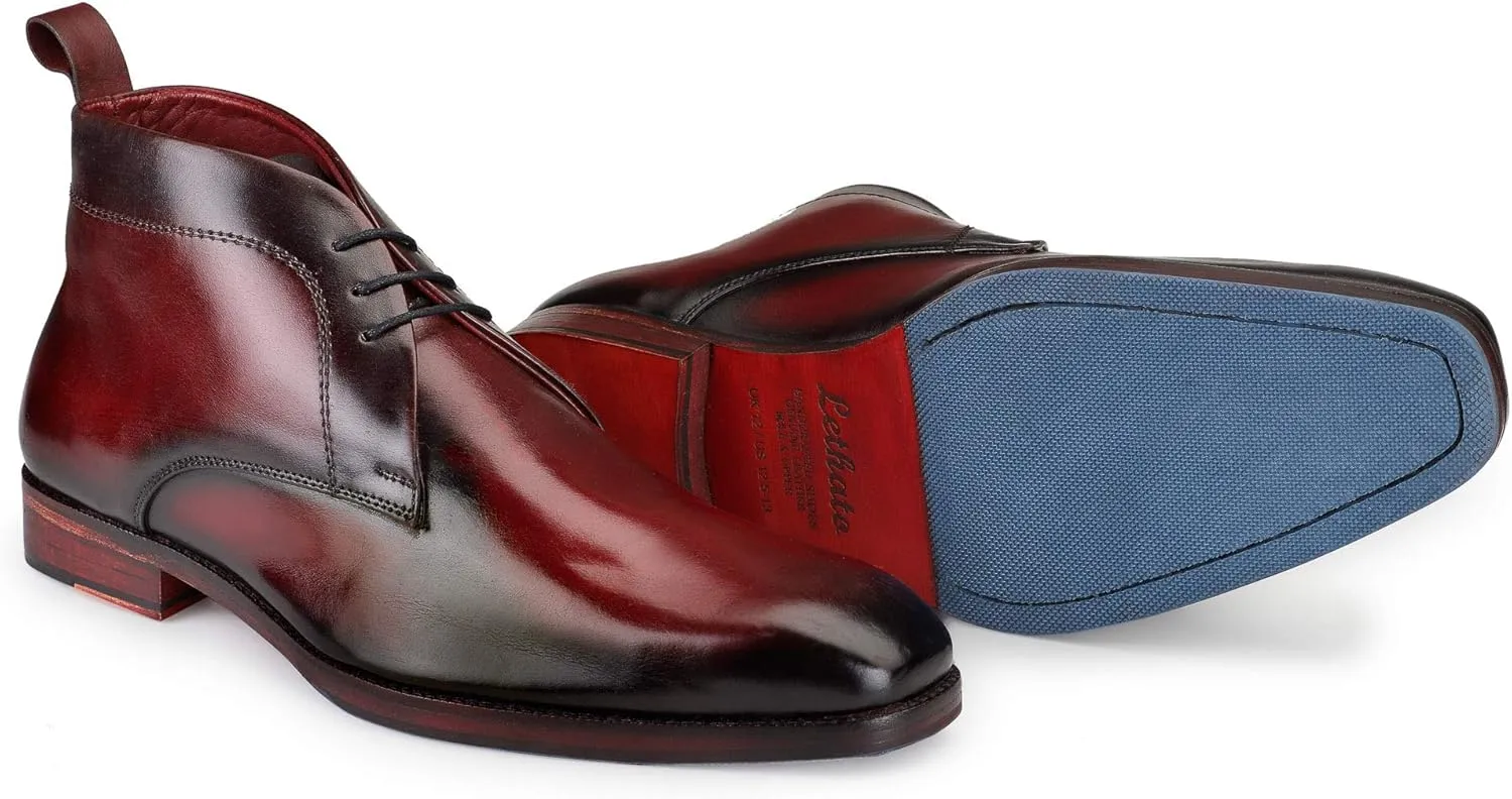Men??s Modern Classic Calfskin Leather Chukka Boots