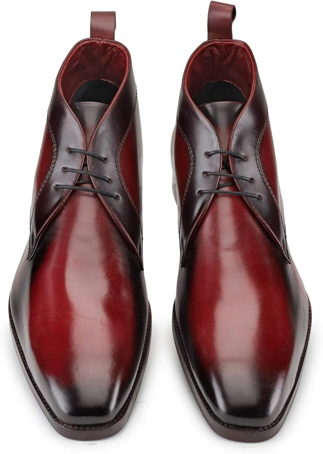 Men??s Modern Classic Calfskin Leather Chukka Boots