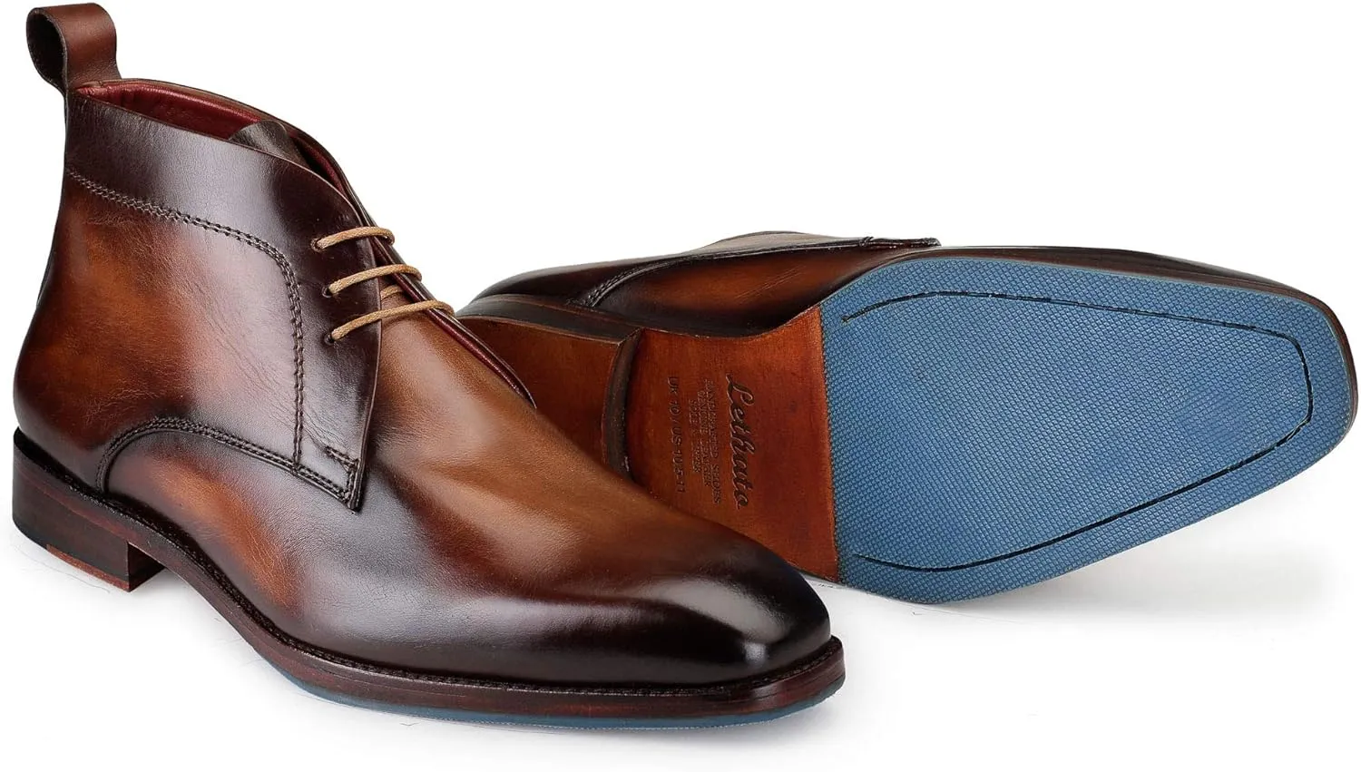 Men??s Modern Classic Calfskin Leather Chukka Boots