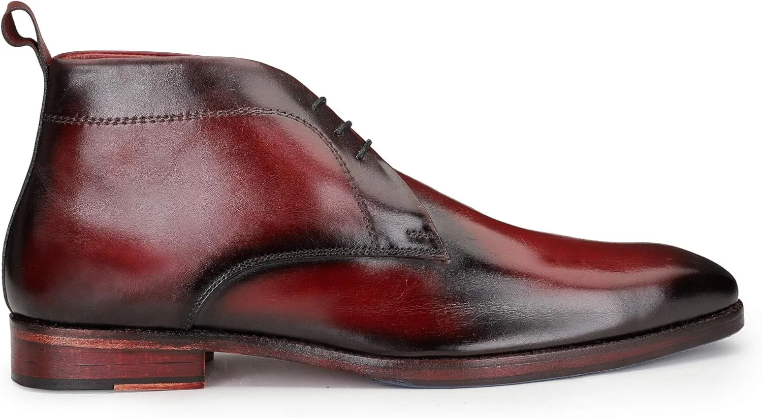 Men??s Modern Classic Calfskin Leather Chukka Boots