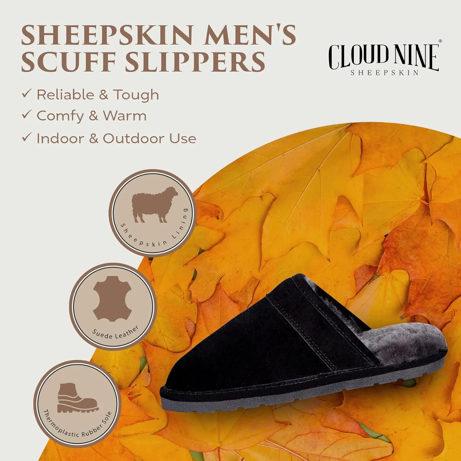 Mens Scuff Slipper