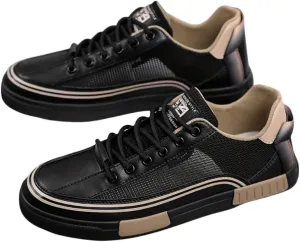Men's Slip-On Casual Sneakers - Breathable Mesh Upper Durable Rubber Sole, Comfortable Fabric Insole for Everyday Wear
