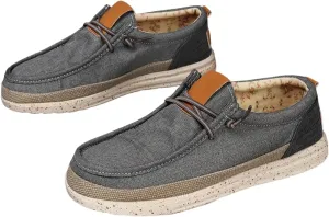 Men's Slip-On Loafers-Breathable Fabric Upper & EVA Cushioned Sole for All-Season Comfort - Casual to Business Casual Shoes