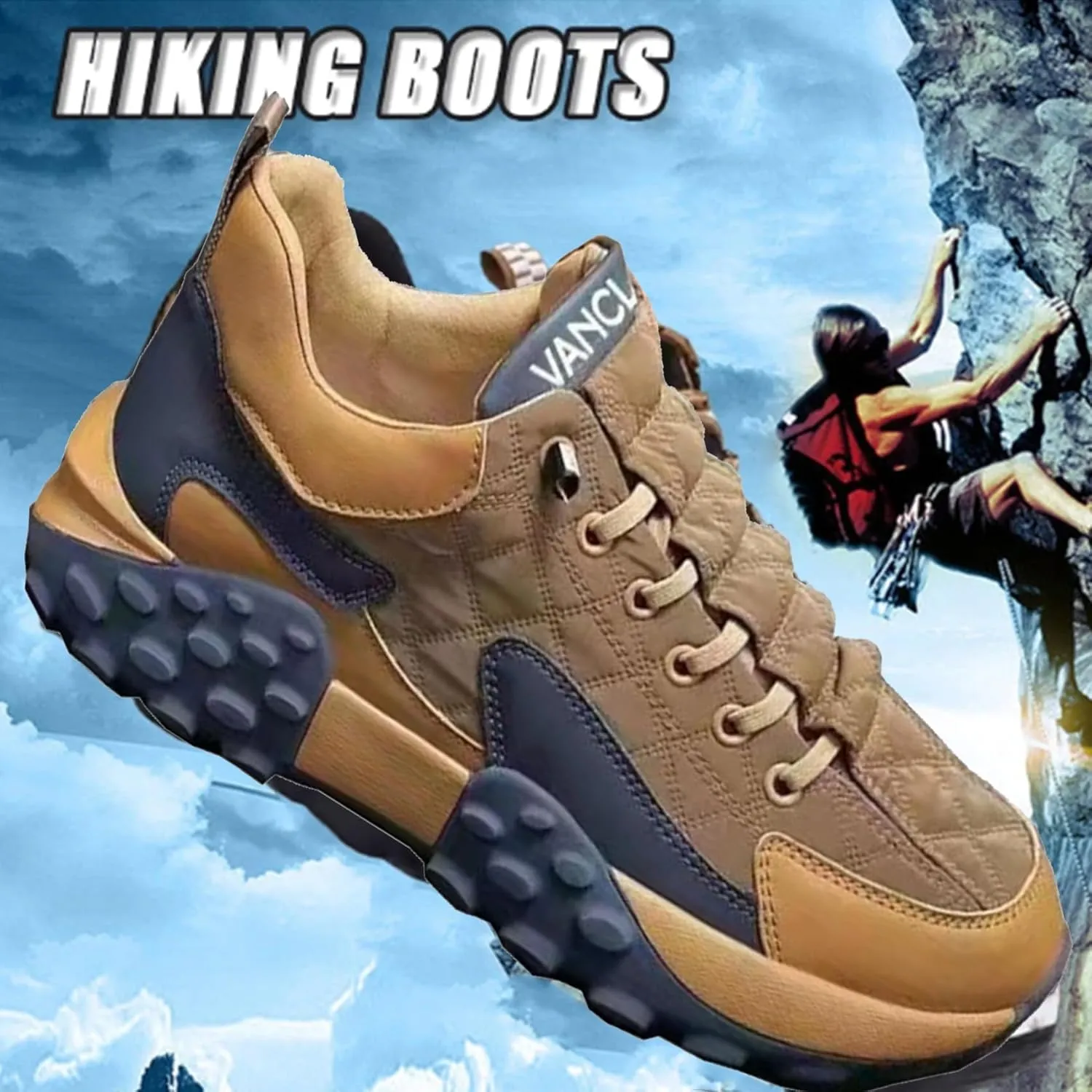 Mens Slip on Running Non Slip Breathable Sneakers Tennis Shoes,Men's Orthopedic Comfort Sneaker,for Walking Rock Climbing Trail Running