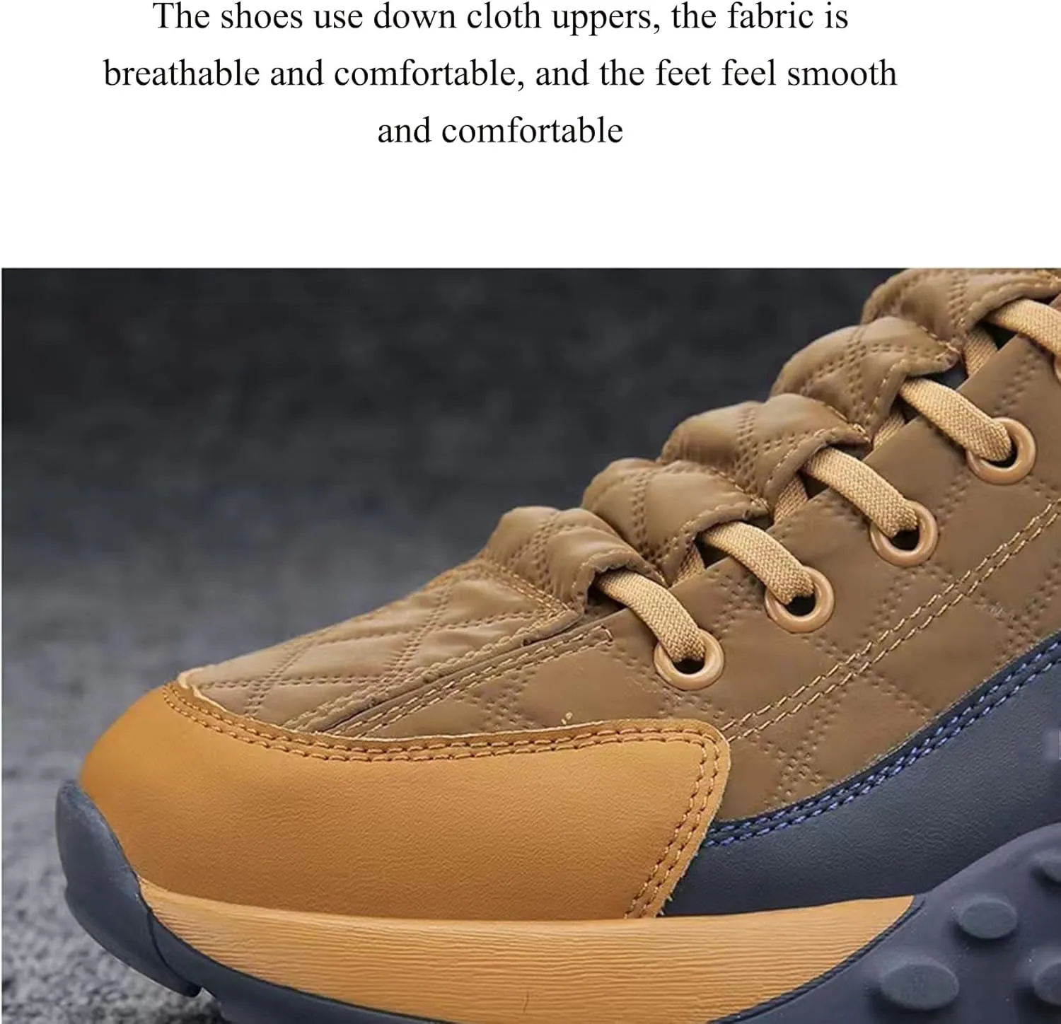 Mens Slip on Running Non Slip Breathable Sneakers Tennis Shoes,Men's Orthopedic Comfort Sneaker,for Walking Rock Climbing Trail Running