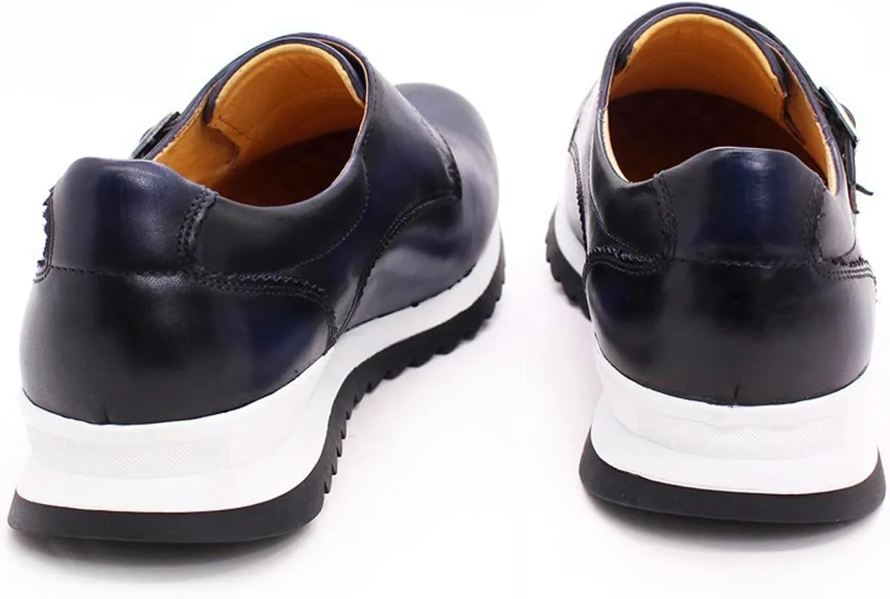 Mens Sneakers Slip On Loafers Casual Shoes Fashion Comfort Walking Shoes Modern Breathable Genunie Leather Flat Running Shoes for Men