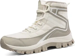 Mens Snow Boots Womens Winter Boots Waterproof Fur Lined Warm Lightweight Ankle Boots High Top Slip On Anti-Slip Casual Outdoor Shoes Booties