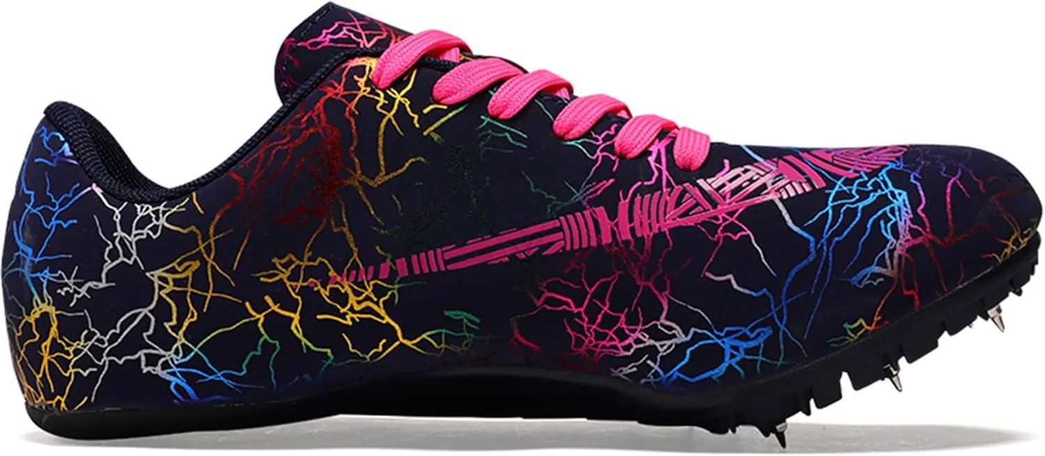 Men's Spikes Track and Field Shoes Outdoor Sprint Racing Running Jumping Traning Cleats