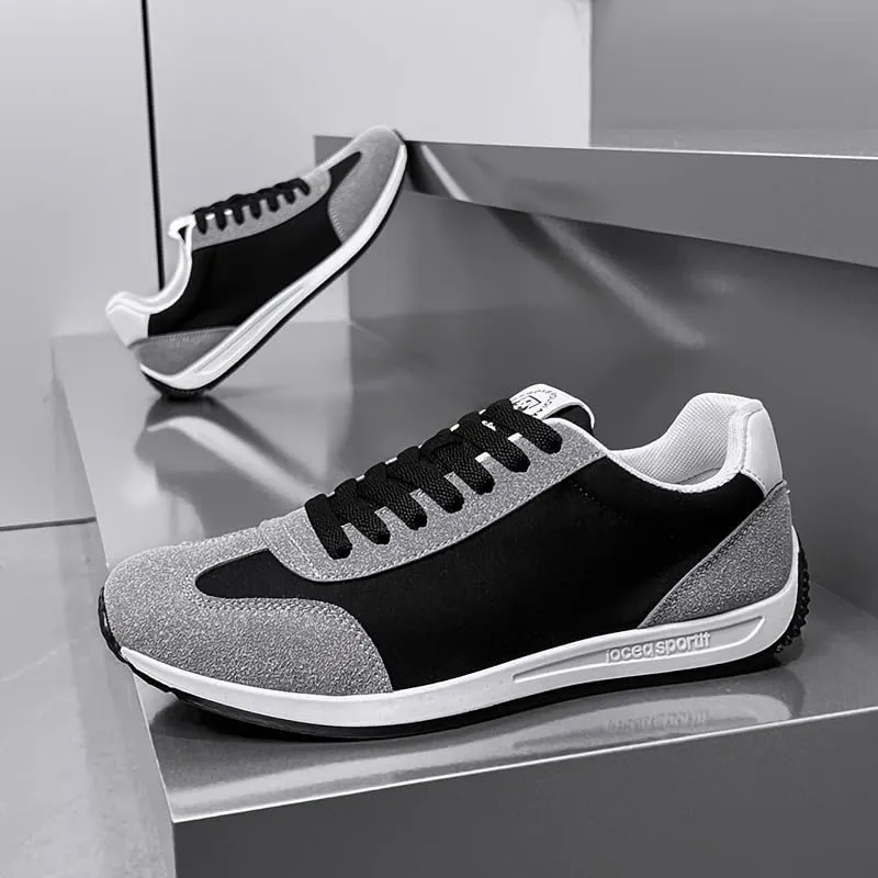 Men's Walking Shoes | Breathable & Suede Athletic Shoes with Arch Support, Cushioned Insole & Urban-Ready Style