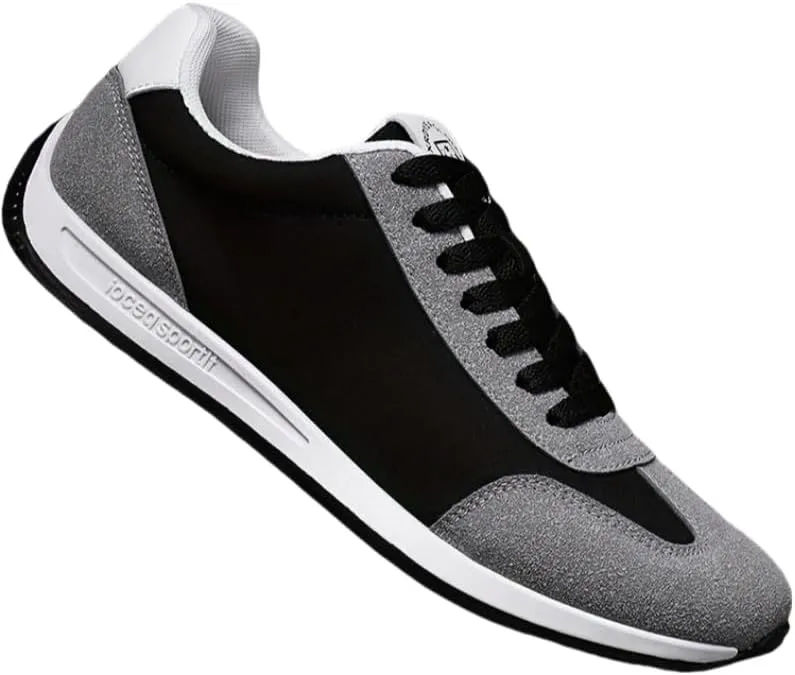 Men's Walking Shoes | Breathable & Suede Athletic Shoes with Arch Support, Cushioned Insole & Urban-Ready Style