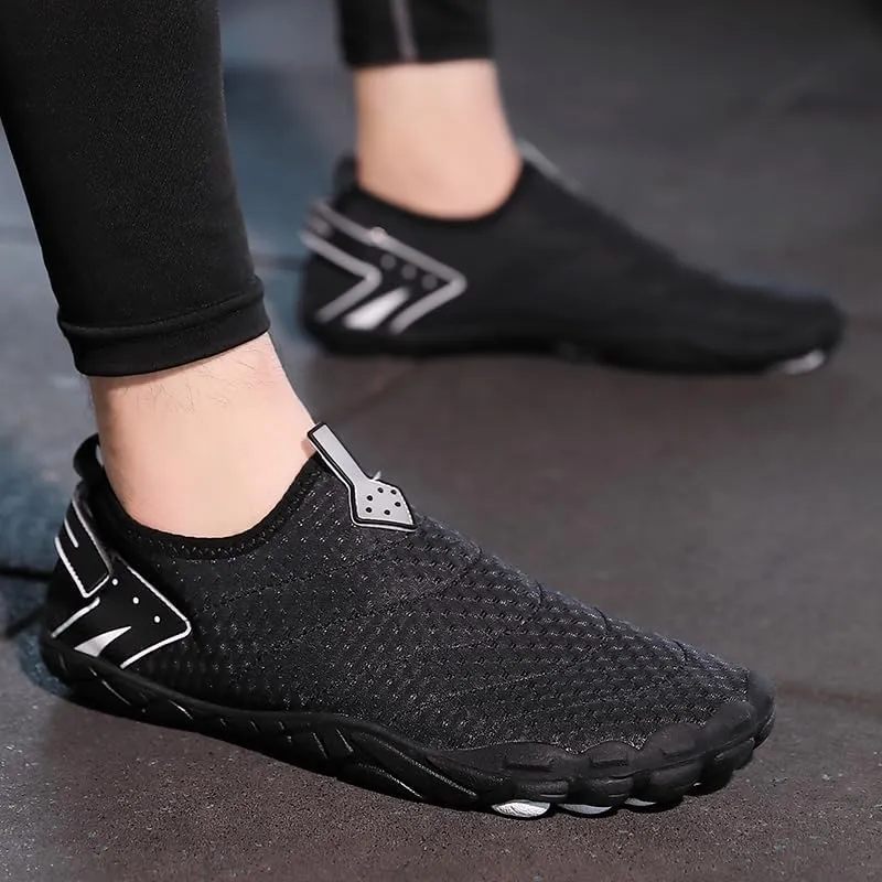 Men's Wide Toe Box Barefoot Running Sneakers, Comfortable, Non-Slip, Outdoor
