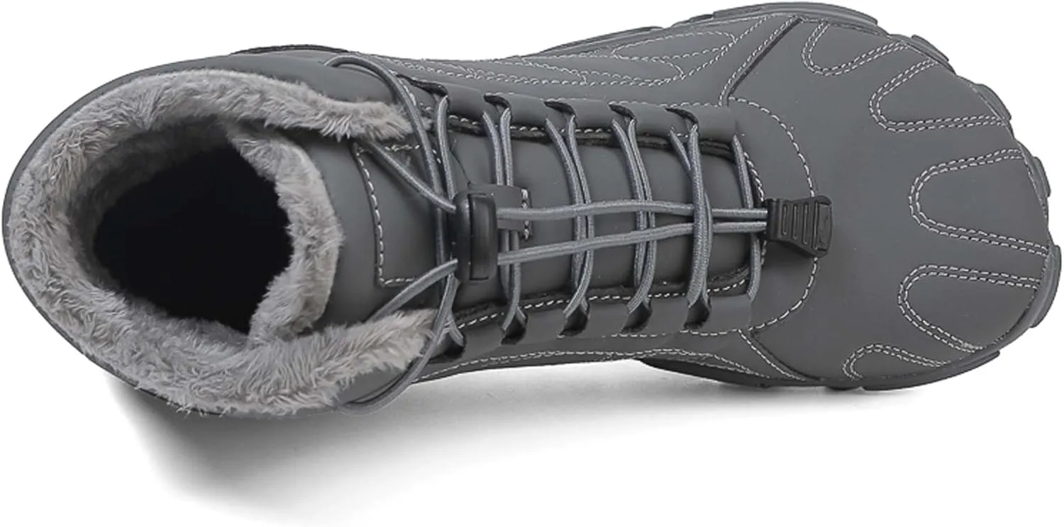 Mens Womens Snow Boots Winter Shoes Warm Fur Waterproof Anti-Slip Outdoor Casual Ankle Sneakers