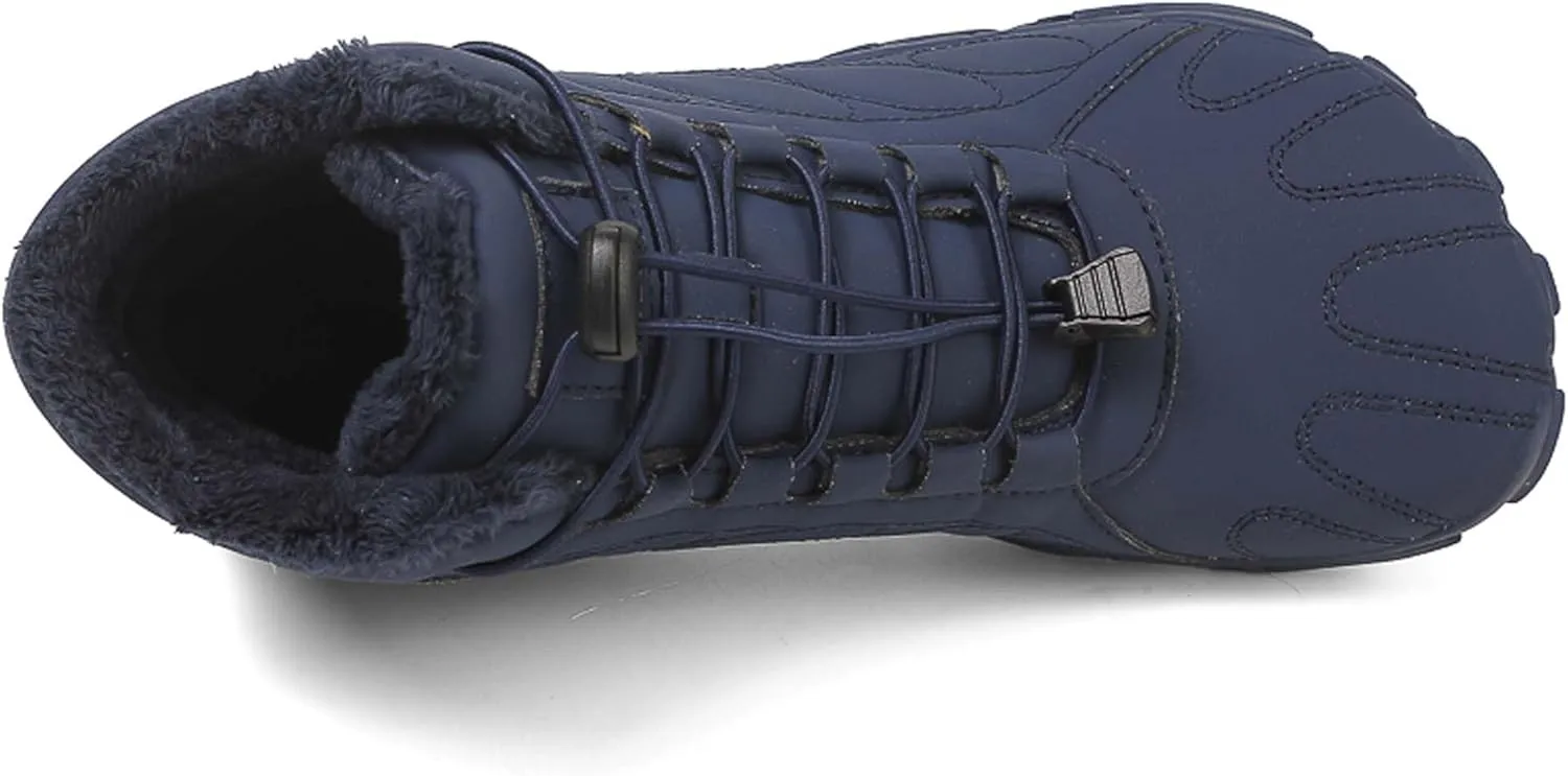 Mens Womens Snow Boots Winter Shoes Warm Fur Waterproof Anti-Slip Outdoor Casual Ankle Sneakers