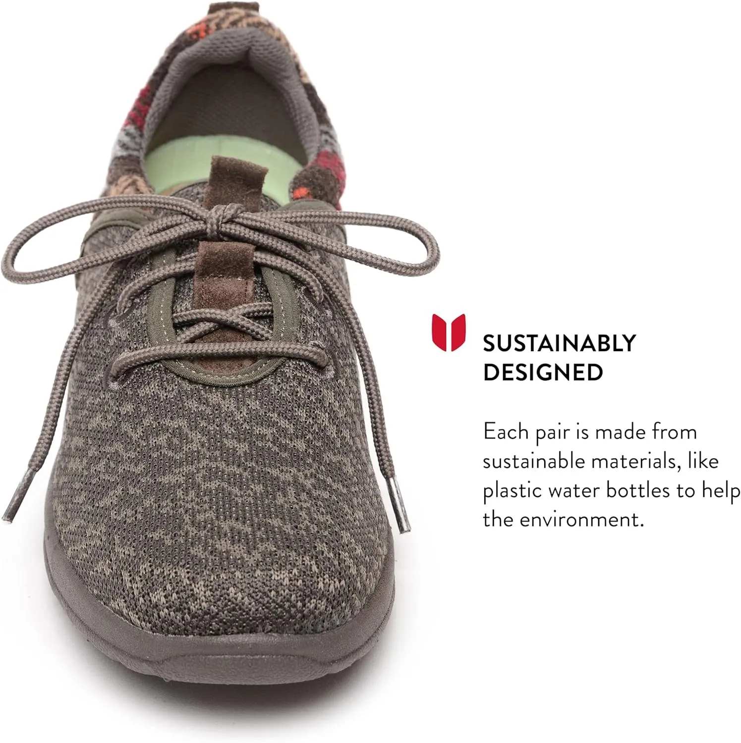 Minnetonka Womens Ecowise Anew-Knit Casual Sneakers