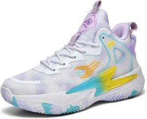 Moodeng Womens Basketball Shoes Breathable Non Slip Sports Shoes Fashion Running Sneakers Supportive Athletic Gym Shoes