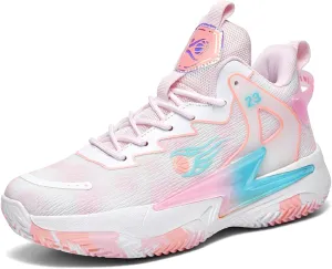 Moodeng Womens Basketball Shoes Breathable Non Slip Sports Shoes Fashion Running Sneakers Supportive Athletic Gym Shoes