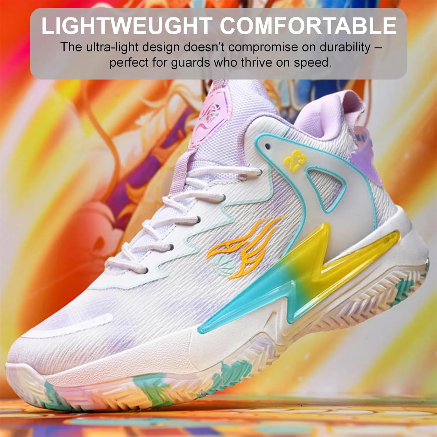 Moodeng Womens Basketball Shoes Breathable Non Slip Sports Shoes Fashion Running Sneakers Supportive Athletic Gym Shoes