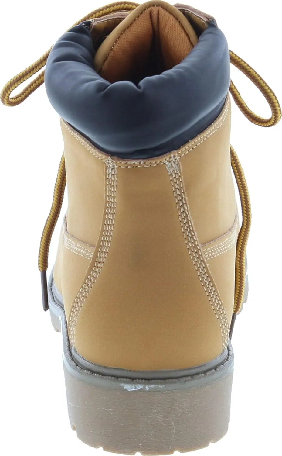 Nature Breeze Womens Terrain Leatherette Multi Color Padded Collar Hard Toe Boot - Wheat