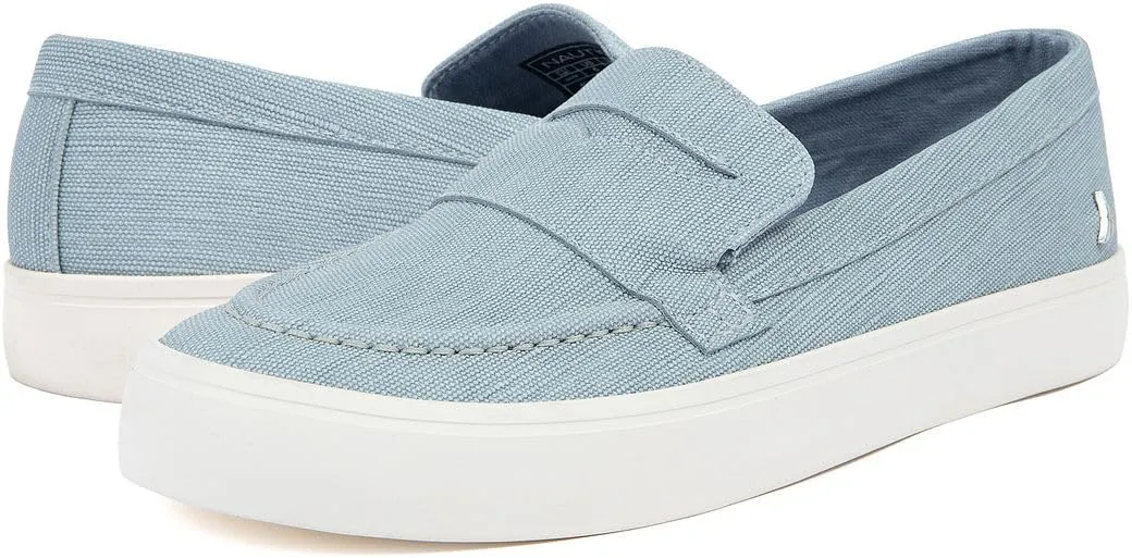 Nautica Womens Slip-On Penny Loafer Sneakers  Casual Comfort Walking Shoes with Cushioned Insole and White Sole