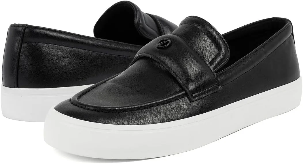 Nautica Womens Slip-On Penny Loafer Sneakers  Casual Comfort Walking Shoes with Cushioned Insole and White Sole
