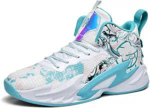 NCNDB Unisex Fashion Basketball Shoes High Top Anti Slip Sneakers Breathable Running Sports Shoes