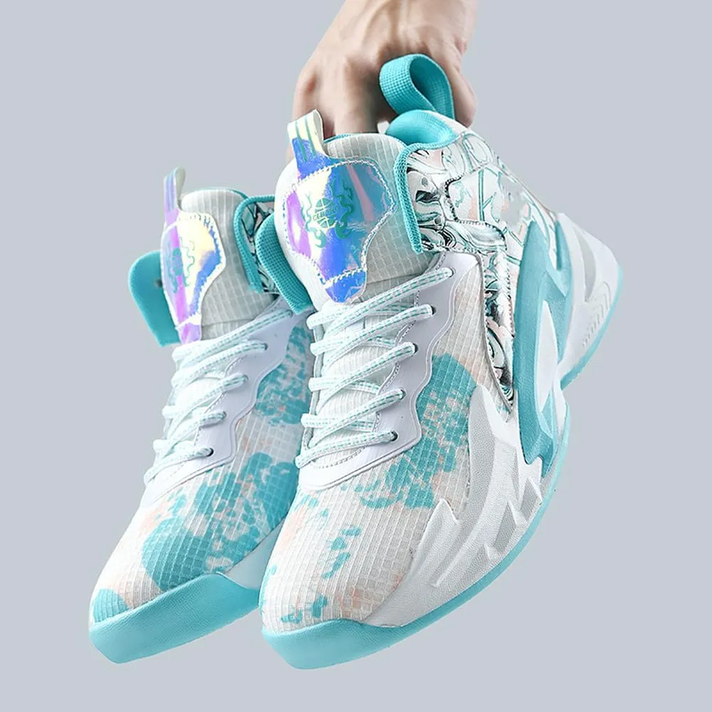 NCNDB Unisex Fashion Basketball Shoes High Top Anti Slip Sneakers Breathable Running Sports Shoes