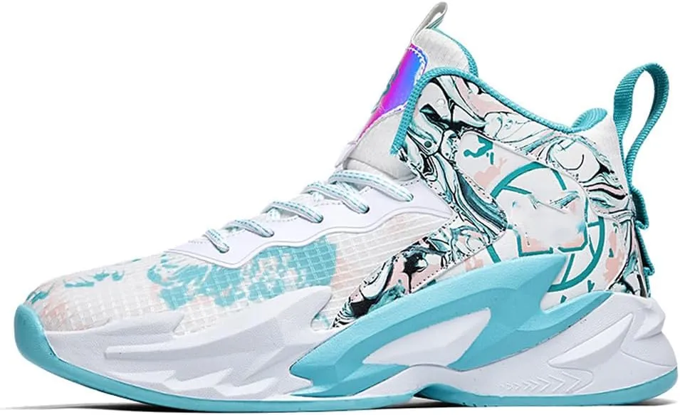 NCNDB Unisex Fashion Basketball Shoes High Top Anti Slip Sneakers Breathable Running Sports Shoes