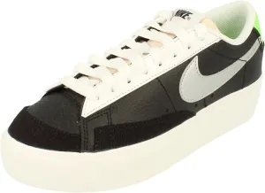 Nike Womens Blazer Platform Trainers DN8010 Sneakers Shoes (UK 5.5 US 8 EU 39, Black Metallic Silver 001)