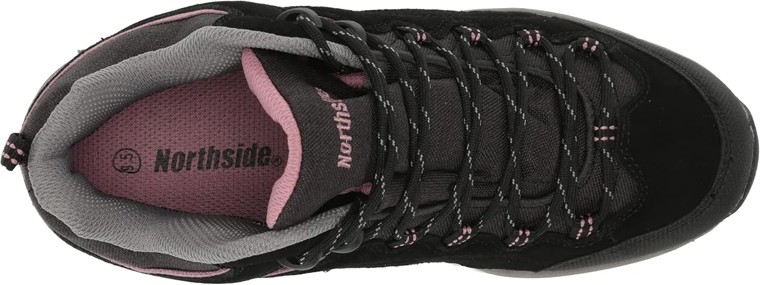 Northside Womens Pioneer Mid Leather Waterproof Hiking Shoe