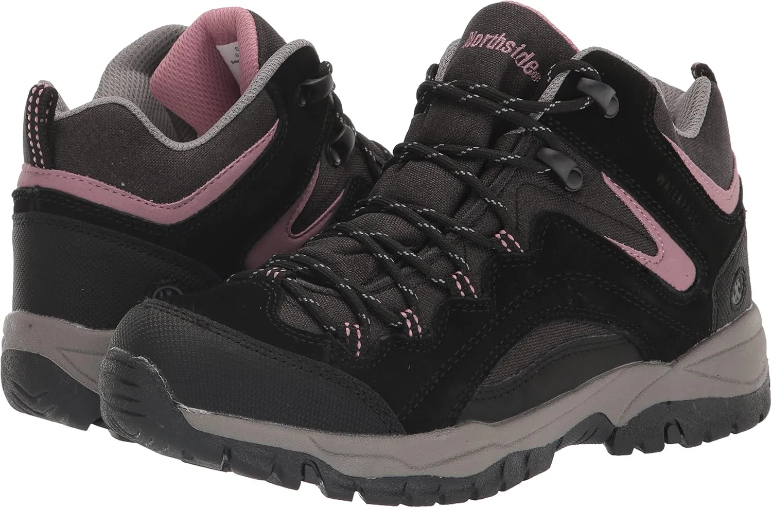 Northside Womens Pioneer Mid Leather Waterproof Hiking Shoe