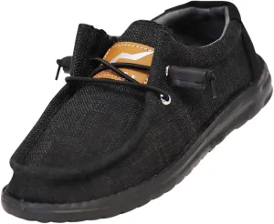 NORTY Unisex Kids Casual Boat Shoes - Slip-On Lace-Up Loafers for Boys and Girls - Lightweight Design